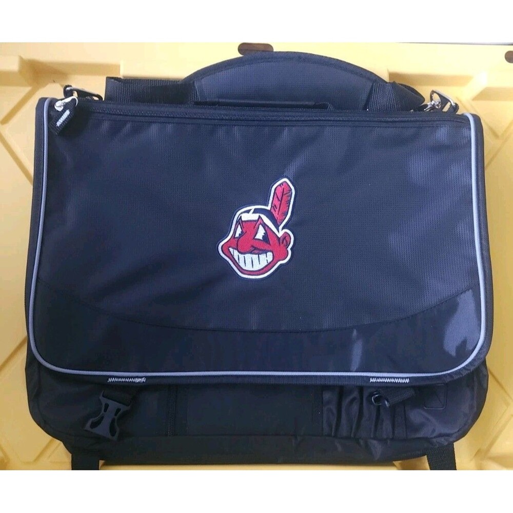 Vintage Antigua Cleveland Indians MLB Computer Laptop Briefcase Bag Chief Wahoo